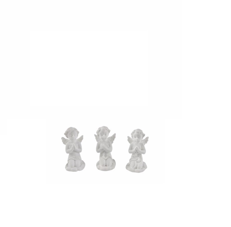 ANJO DE JOELHOS BRANCO 2x2x3cm