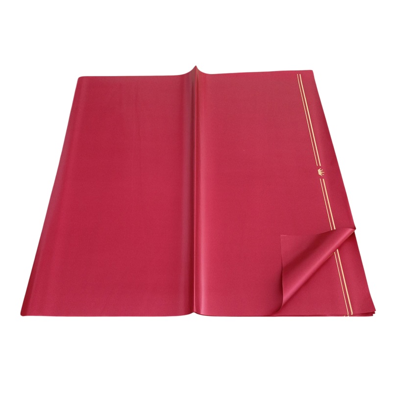 EMB. 20 FOLHAS CELOFANE BORDÔ 57cmX57cm