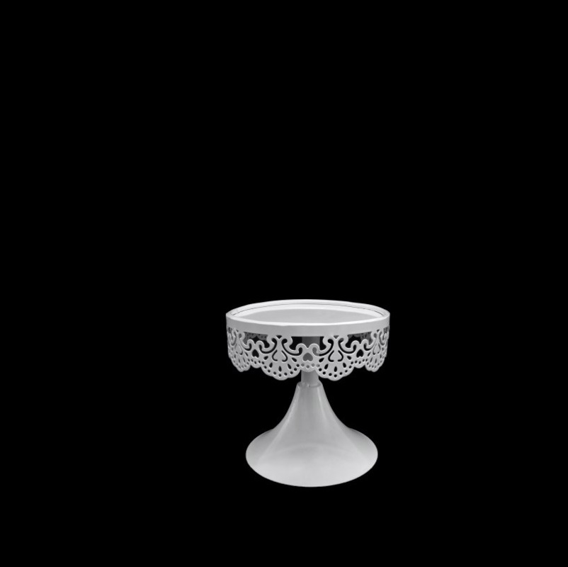 METAL- SUPORTE P/1 VASO CREME 11x11x11cm