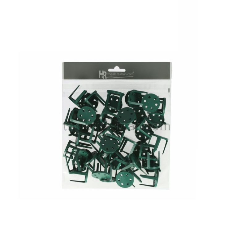 EMB. 50 SUPORTES PIN-HOLDER VERDE 3cm