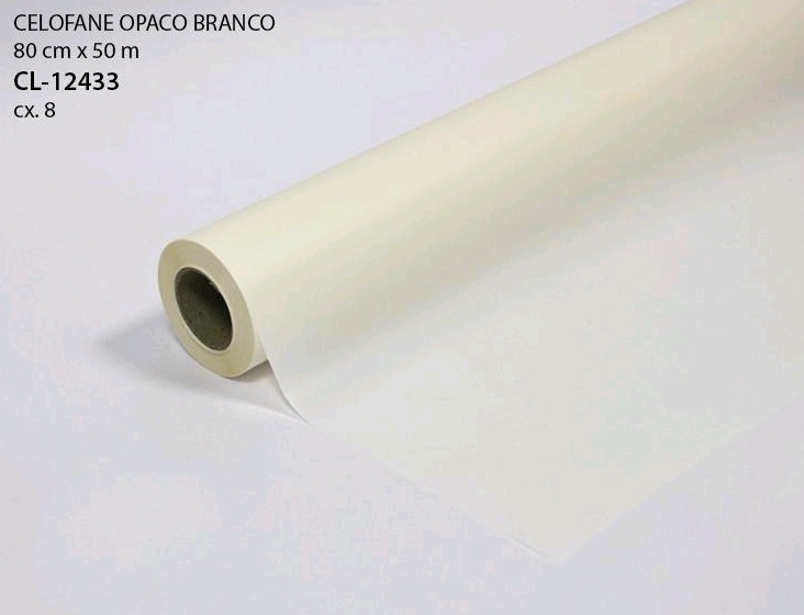 CELOFANE OPACO BRANCO 80cmx50m