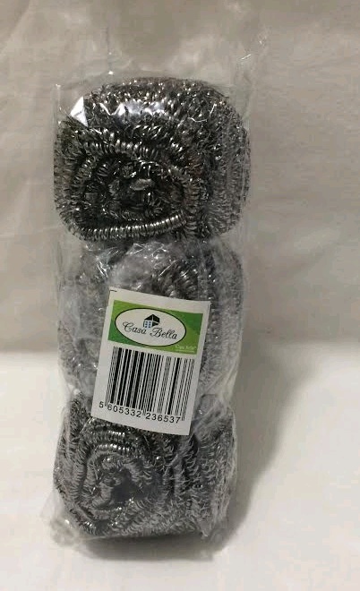 CONJ. 3 ESFREGOES AÇO REF.1010