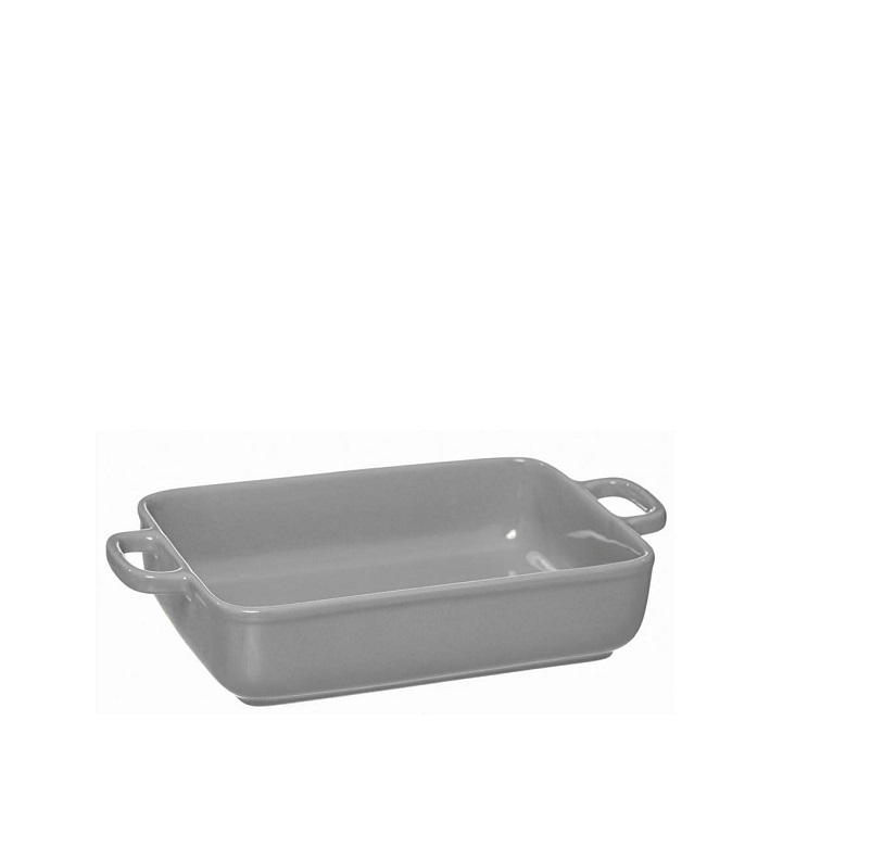 ASSADEIRA PORCELANA - CINZENTO RECT 25.5X15.5X5.5CM