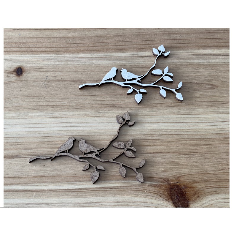 MADEIRA - PASSAROS NO RAMO 10CM