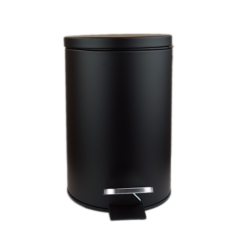 BALDE INOX C/PEDAL 3L PRETO