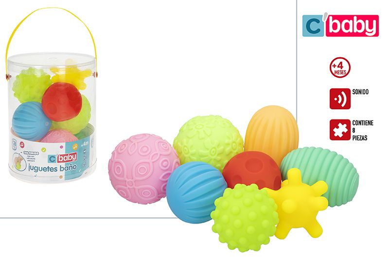 CONJ. 8 BRINQUEDOS BANHO