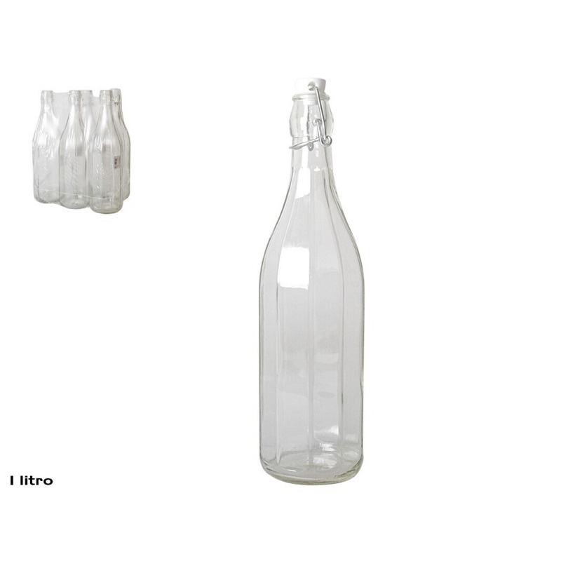 GARRAFA VIDRO 1L