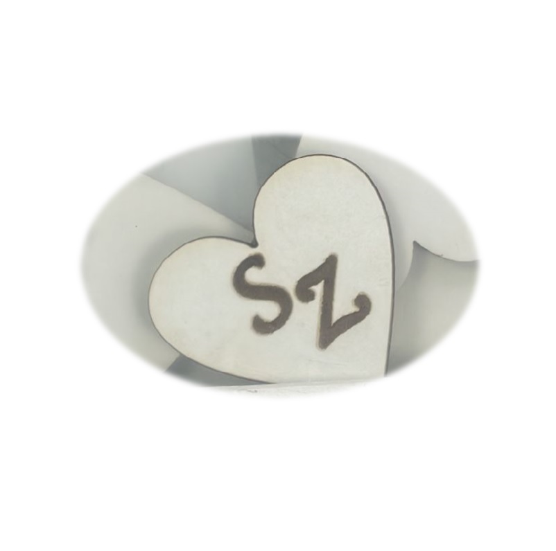 MADEIRA- CORAÇAO PERSONALIZADO 8CM