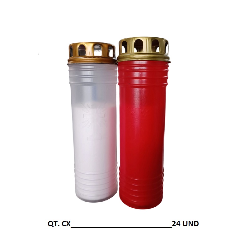 CIRIO 60LL LITE BRANCA/VERMELHA C/CRUZ