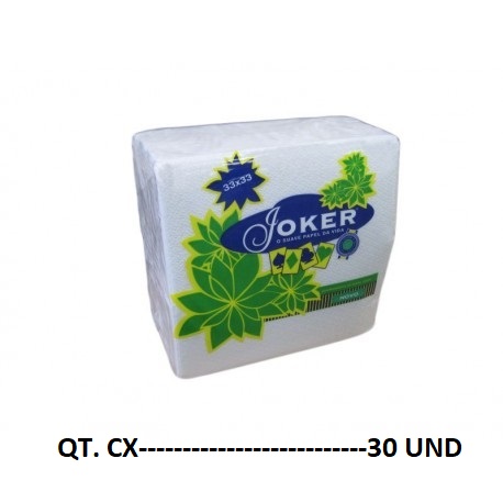 GUARDANAPO 33X33 PASTA SIMPLES 30M 70F