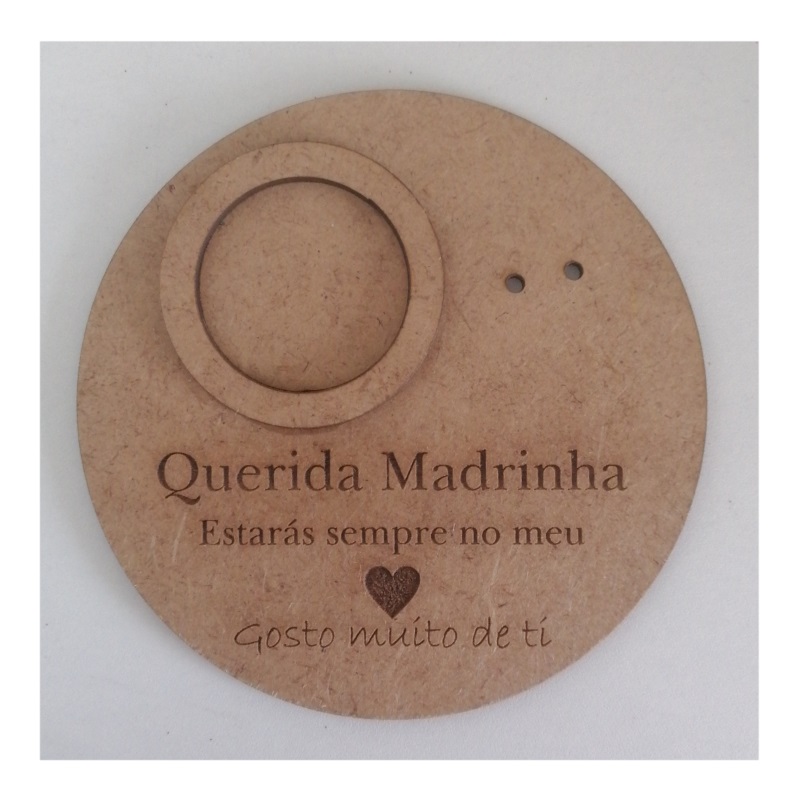 MADEIRA- PORTA-VELA MADRINHA CAST. 12CM