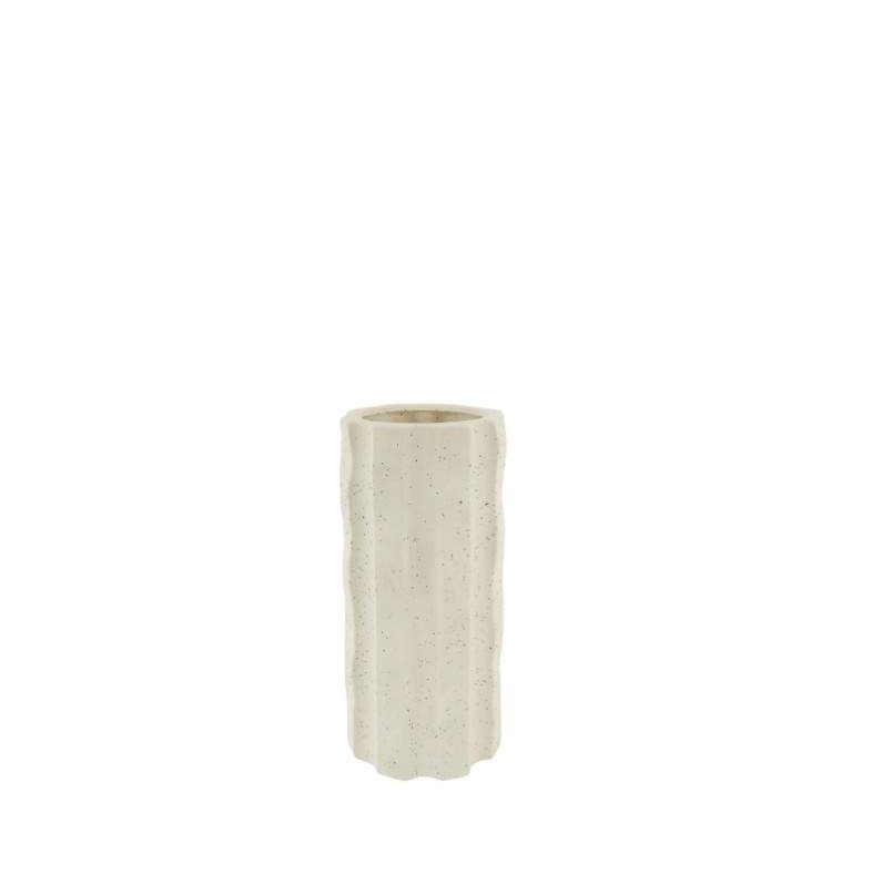 CERAMICA- JARRA CREME 12x25cm