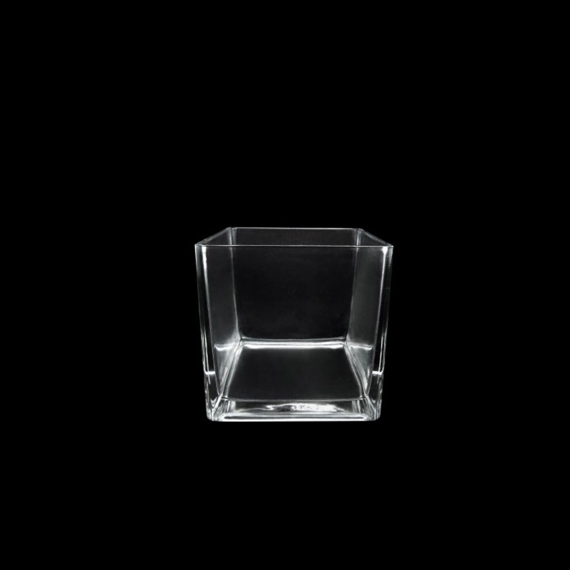 VIDRO- CUBO TRANSP. 12x12x12cm