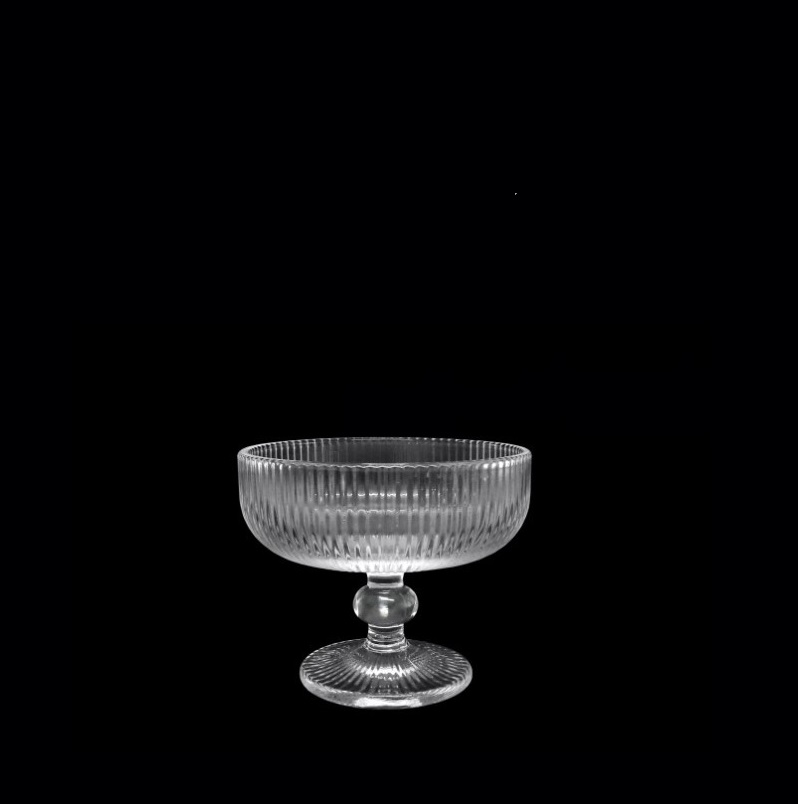 VIDRO- TAÇA GELADO STRIPES 12x10cm