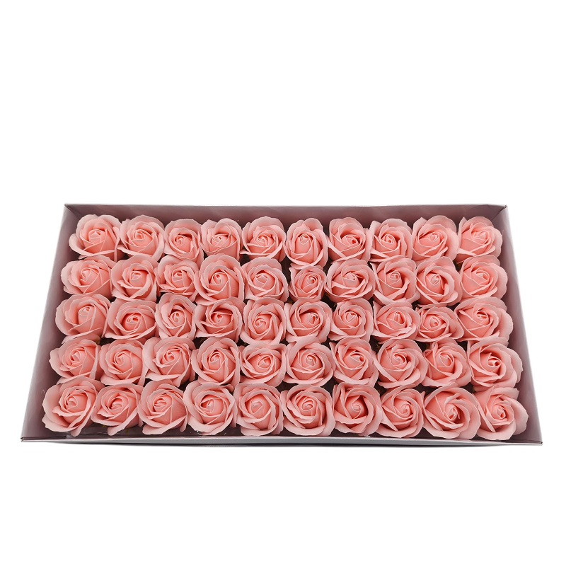 FLOR ARTIFICIAL- ROSAS SABAO 5CM ROSA CLARO CX.50