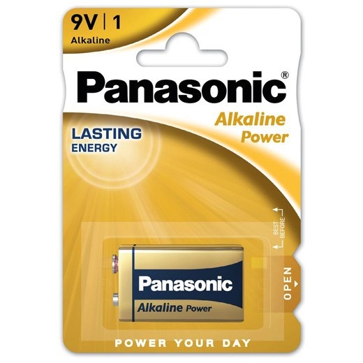 PILHA ALKALINE PANASONIC 9V