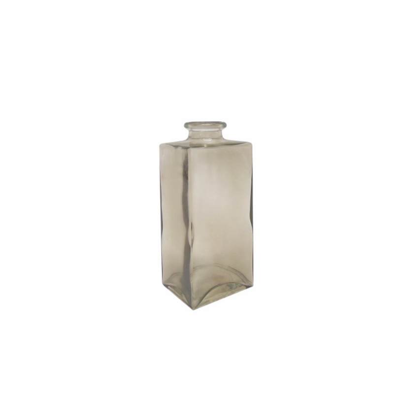 VIDRO- FRASCO PINES CINZA 10x8x23cm