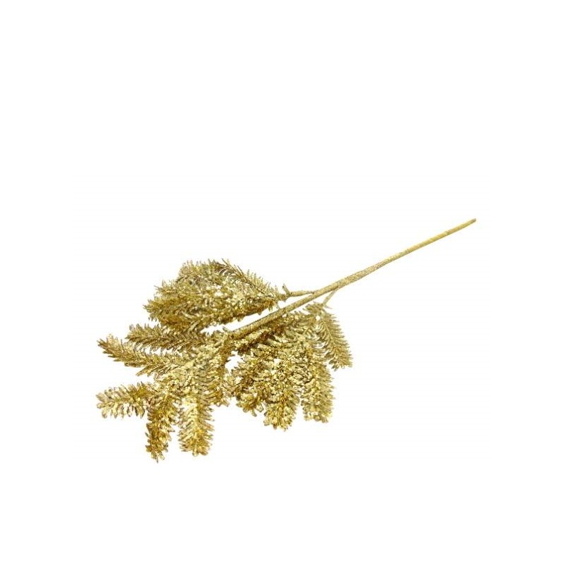 FLOR ARTIFICIAL- PE FOLHAGEM COR DOURADO 58CM