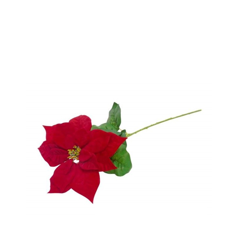 FLOR ARTIFICIAL- PE POINSETTIA VERMELHO 70CM