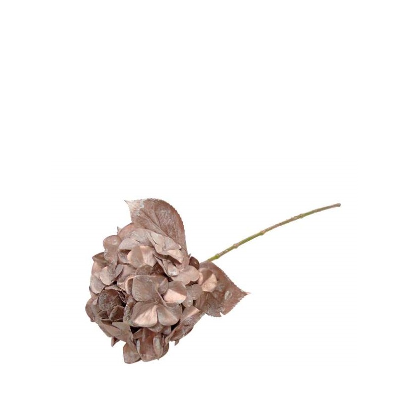 FLOR ARTIFICIAL- PE HORTENSIA PLATINA 68CM