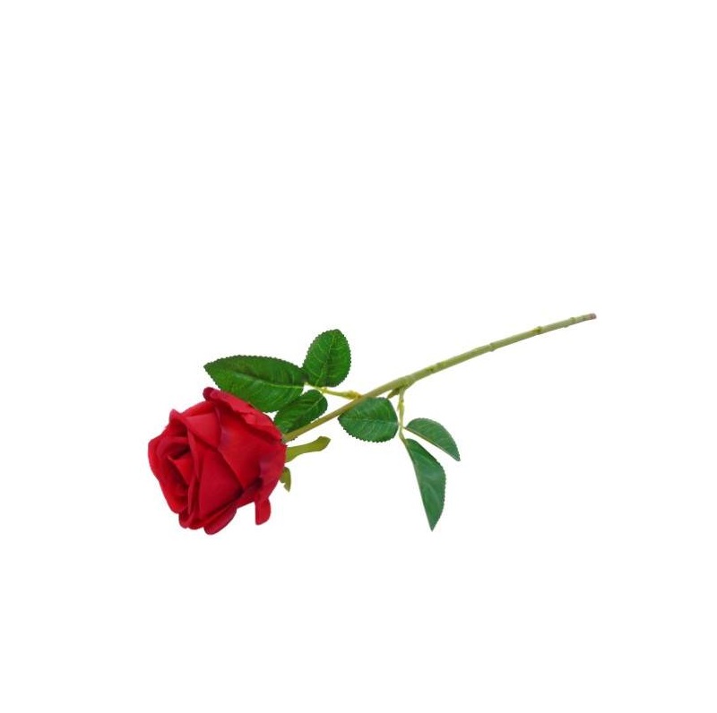 FLOR ARTIFICIAL - PE DE ROSA COR VERMELHO 44CM
