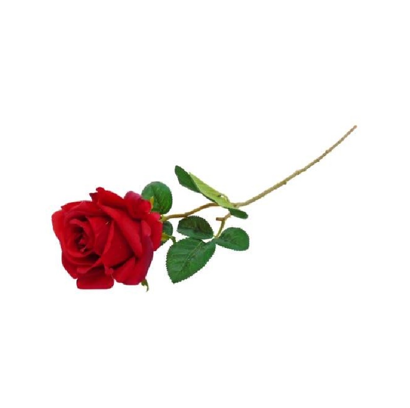 FLOR ARTIFICIAL - PE DE ROSA COR VERMELHO 50CM