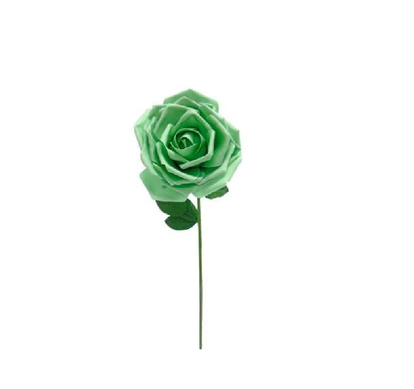 FLOR ARTIFICIAL EVA- PE DE ROSA COR VERDE 30X90CM