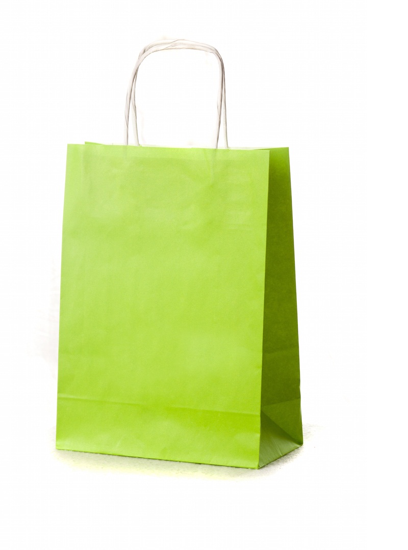 Atado c/25 Sacos Papel 18x8x24 Verde