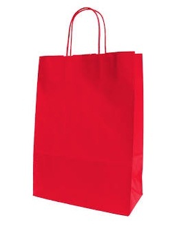 Atado c/25 Sacos Papel 24x12x31 Verm.