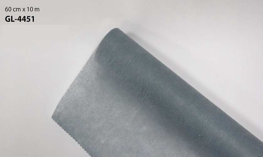 ROLO PAPEL CINZA C/ BRILHO 10MT GL-4451