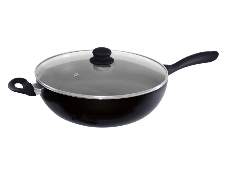 WOK ANTI-AD.C/TP VIDRO IND.28cm GIBRALTAR