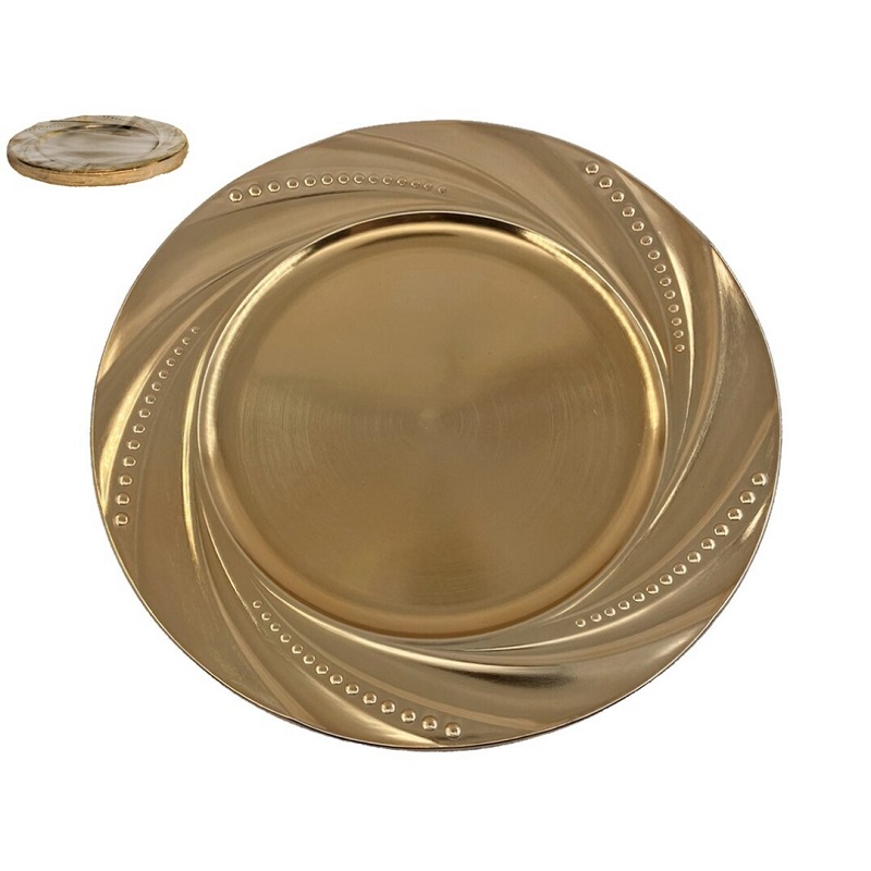 PRATO MARCADOR OURO 33CM