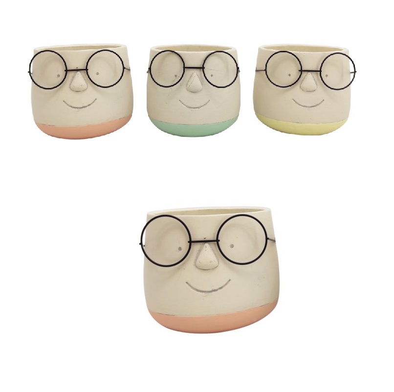 VB- CABEÇA C/ OCULOS 15.5X13CM
