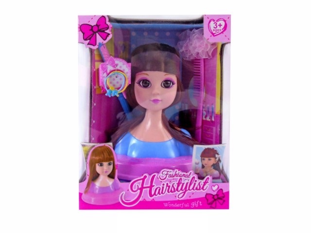 MENINA- BUSTO CABELEIREIRA HAIR 20x15x25cm