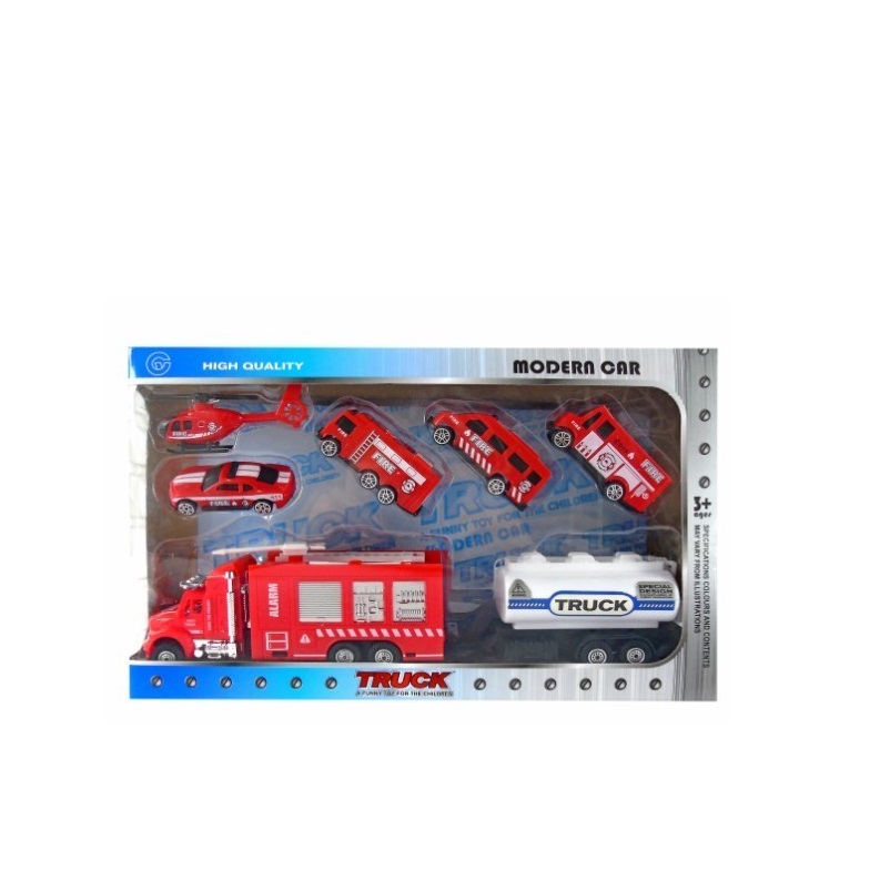 MENINO- CONJ. CARROS BOMBEIROS "MODERN CAR" 32X6X20CM