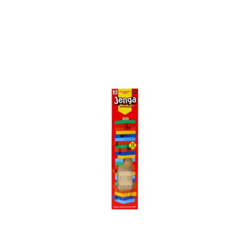 BRINQUEDO- MADEIRA "JENGA" 8X8X37CM