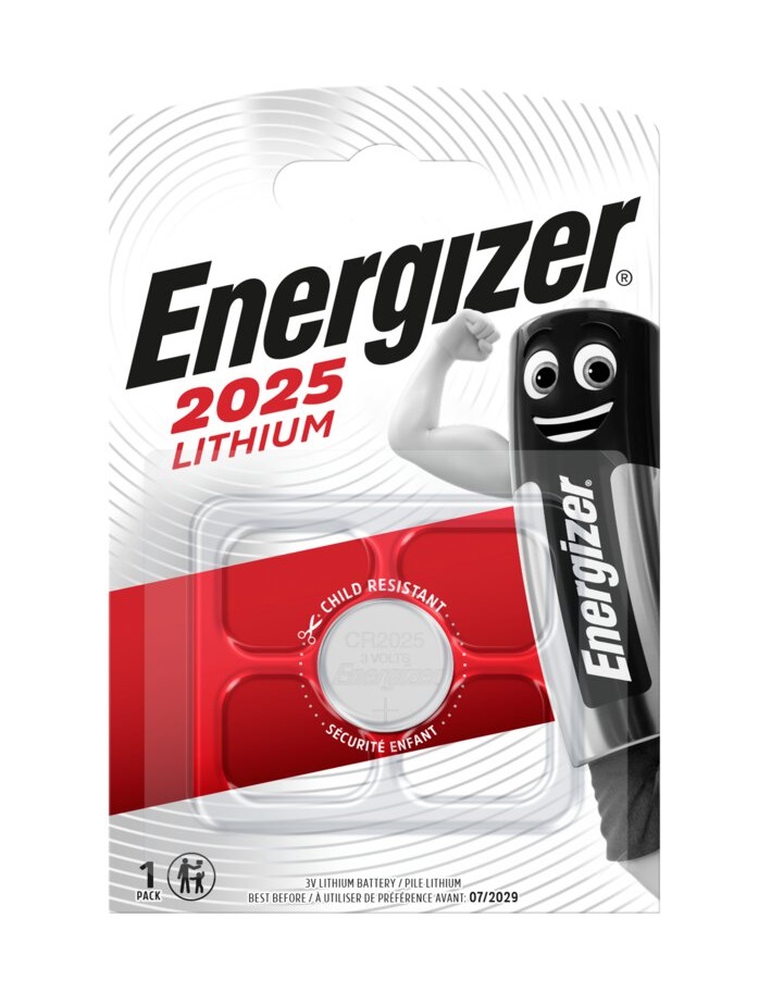 PILHA ENERGIZER CR2025  BL1 BR