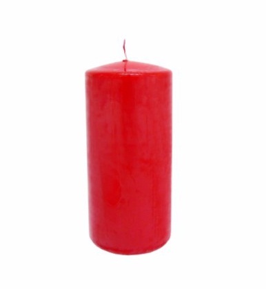 VELA CILIND. VERMELHO 7x15cm