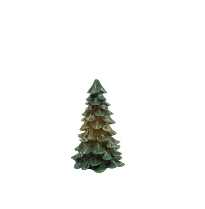 VELA LED ARVORE VERDE 11x19cm