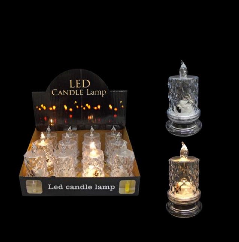VELA LED COR BRANCO QUENTE 6X6X11CM