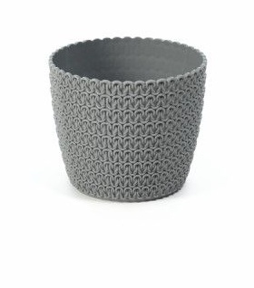 VASO MAGNOLIA CINZA 14CM