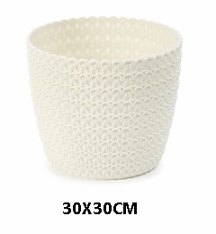 VASO MAGNOLIA CREME 30CM