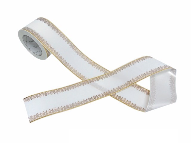 ROLO FITA BRANCO/DOURADO