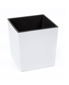 VASO SHINNY BRANCO 30X30X31 CM