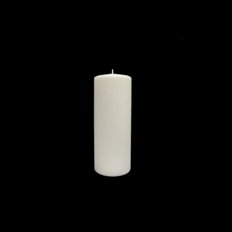 VELA- CILINDRICA BRANCO 10x25cm