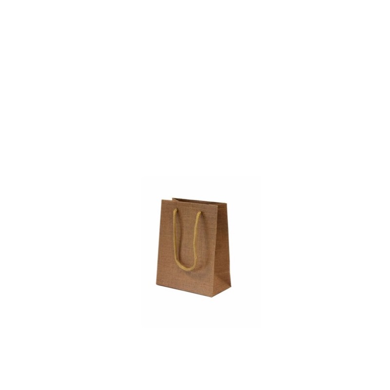 EMB. C/12 SACO PAPEL LUX A.C 210g KRAFT 11x6x14cm