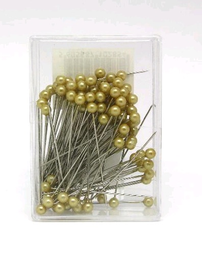 ALFINETES 5MM OURO CX.100