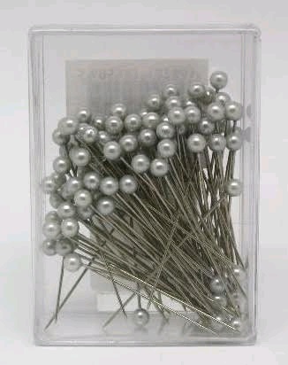 ALFINETES  5mm/100pcs PRATA 10286