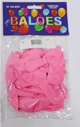 SACO BALOES ROSA 20UN