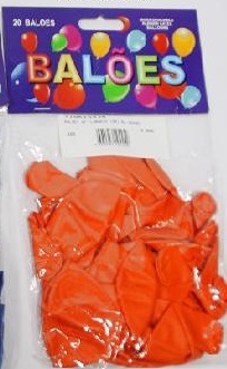 SACO BALOES LARANJA 20UN